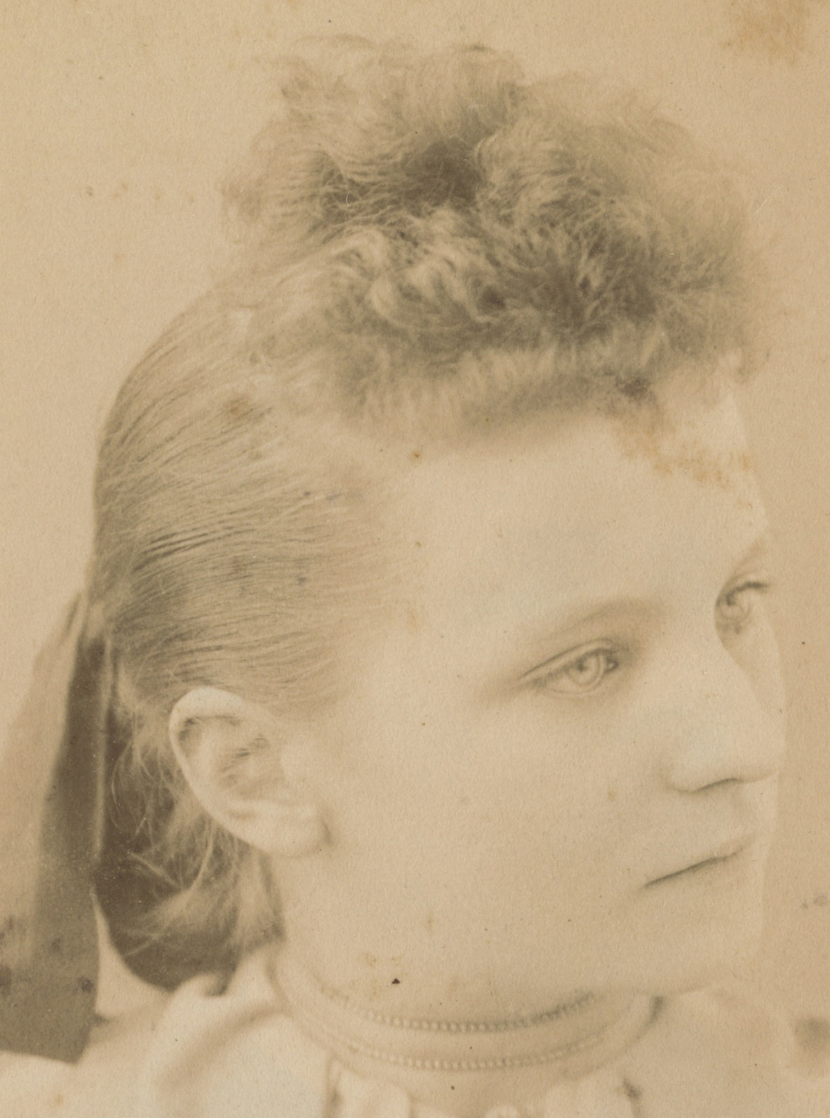 FROM CENTRAL CITY, COLORADO, PHOTO LADY W/ PRETTY DRESS