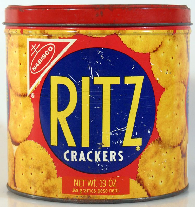 VINTAGE RITZ CRACKERS TIN 1977