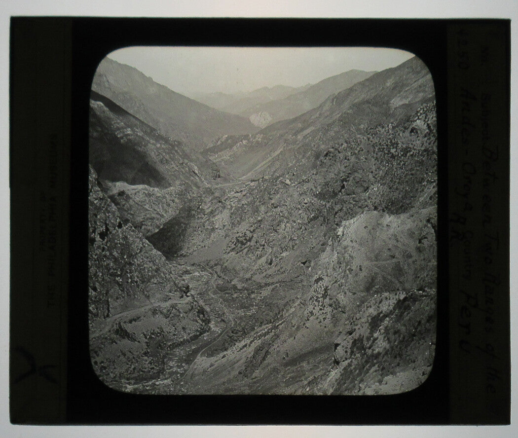 ANDES/OROYA RANGES. PERU. PHOTO ON GLASS.