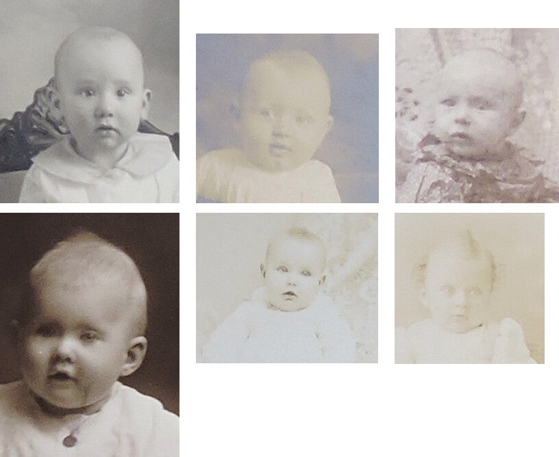 BABIES FROM ILLINOIS + INDIANA, SET OF 6 PHOTOS