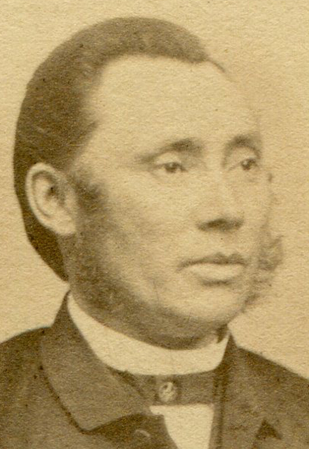 FULL LIPPED HANDSOME MAN. CDV.