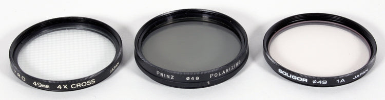 49M FILTERS SET OF 3 UV POLARIZER STAR