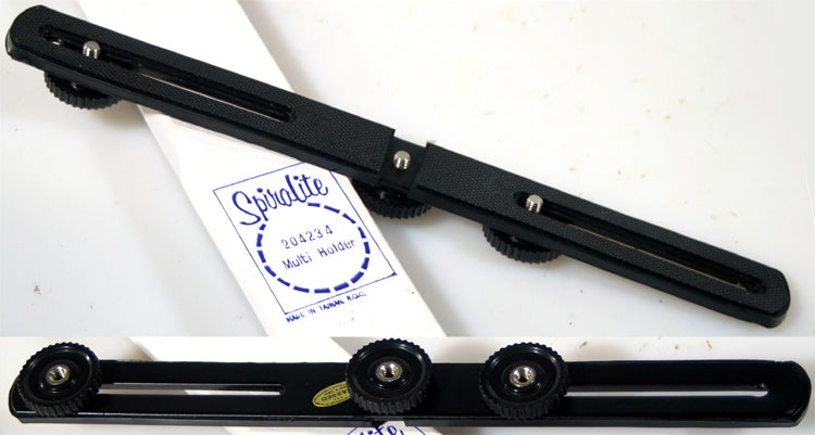 Vintage Dual-Camera Bracket Mount - Holds 2 Cameras at Once, 1/4-20 Tripod Threads, Solid Metal
