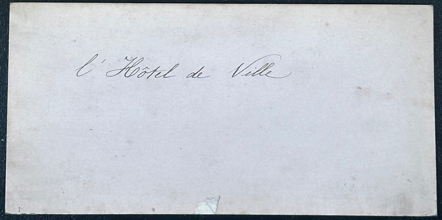 Vintage Stereoview Card: ���Hotel De Ville Paris France ��� 3.5x7in