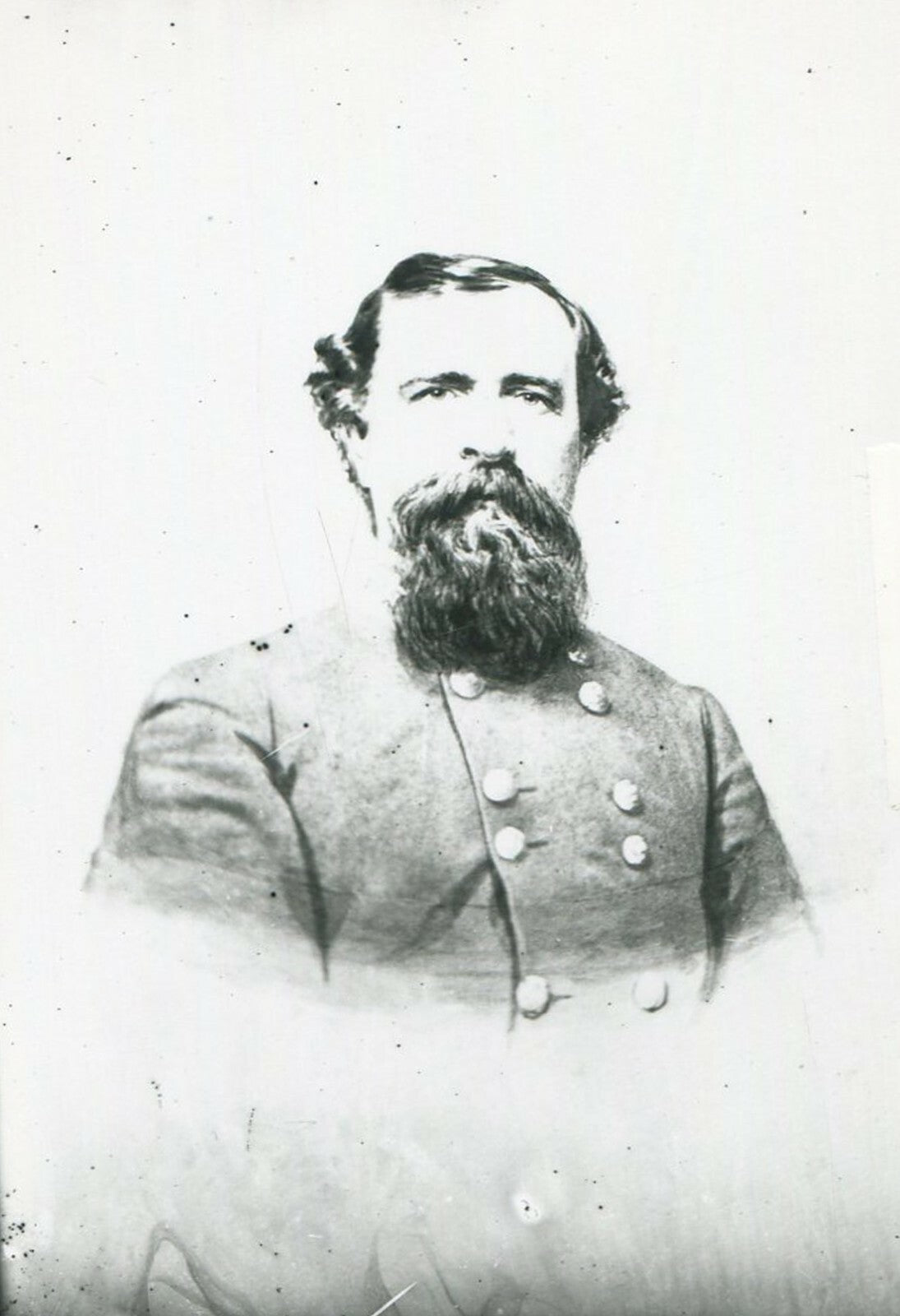 Vintage Civil War Photo 8x10 Reprint: General Thomas Hart Taylor, CSA - Confederate Portrait for Wall Art