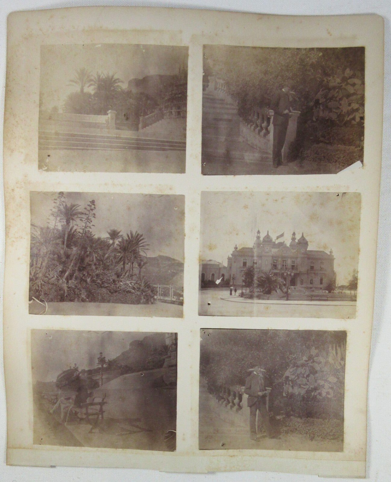 ARCHITECTURE/SCENIC VIEWS OF ITALY. 6, 3.37X4.5 AND 2 LARGER ALBUMENS/1 PAGE