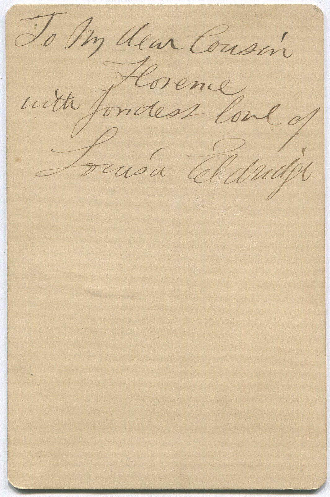 Vintage Cabinet Card Photograph: Louisa Eldridge, Actress - Signed on Back, Mora NY - Early 20th-Century Portrait