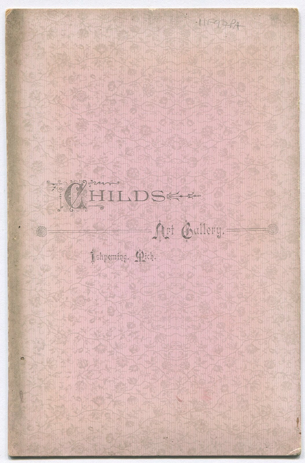 WEDDING PHOTO, STUNNED COUPLE IN STIFF POSE. CABINET CARD. MICH.