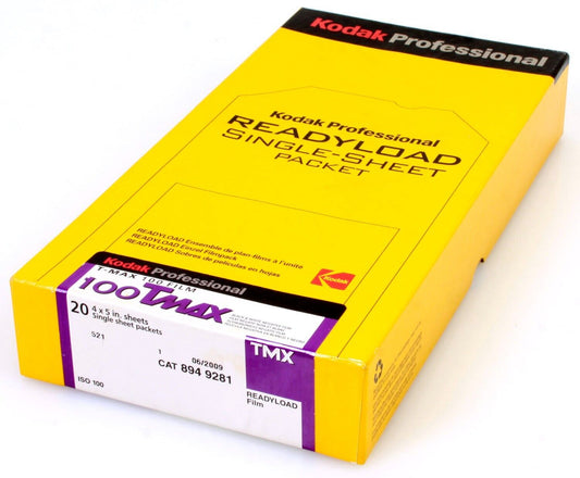 Kodak T Max 100 Film Packets in Sealed Box