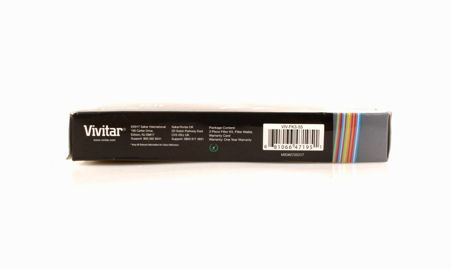 55mm Filters (3) with case UV/CPL/FLD