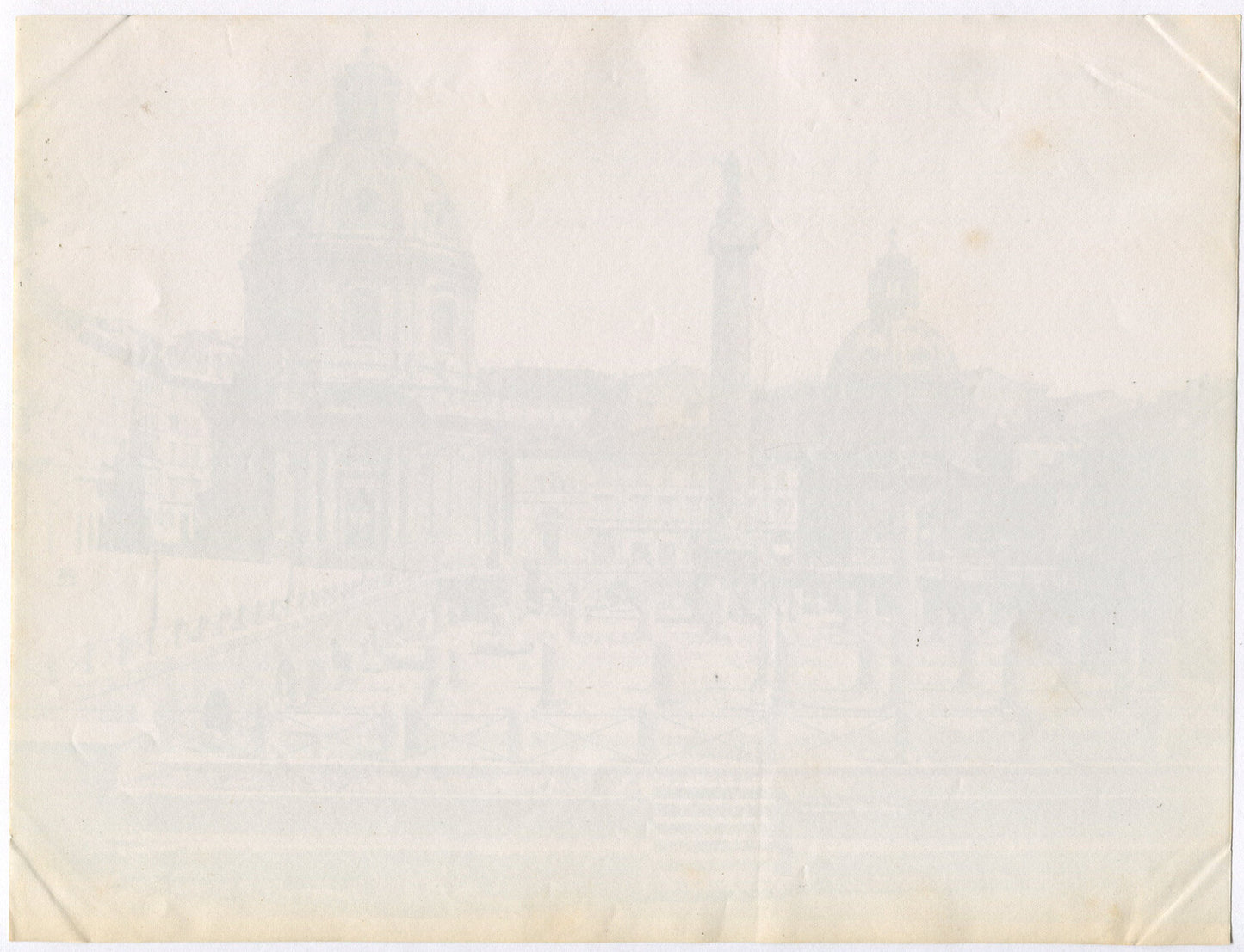 Vintage Photograph: Columns at Trajan, Italy - Unmounted Albumen Print, 8x10