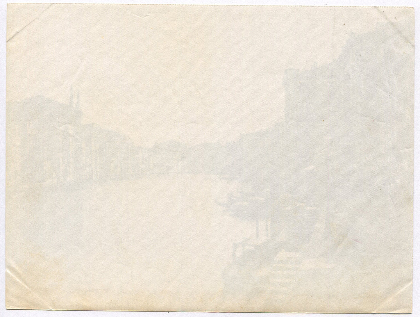 Vintage Venice Canal Photo - Unmounted Albumen Print with Gondolas & Historic