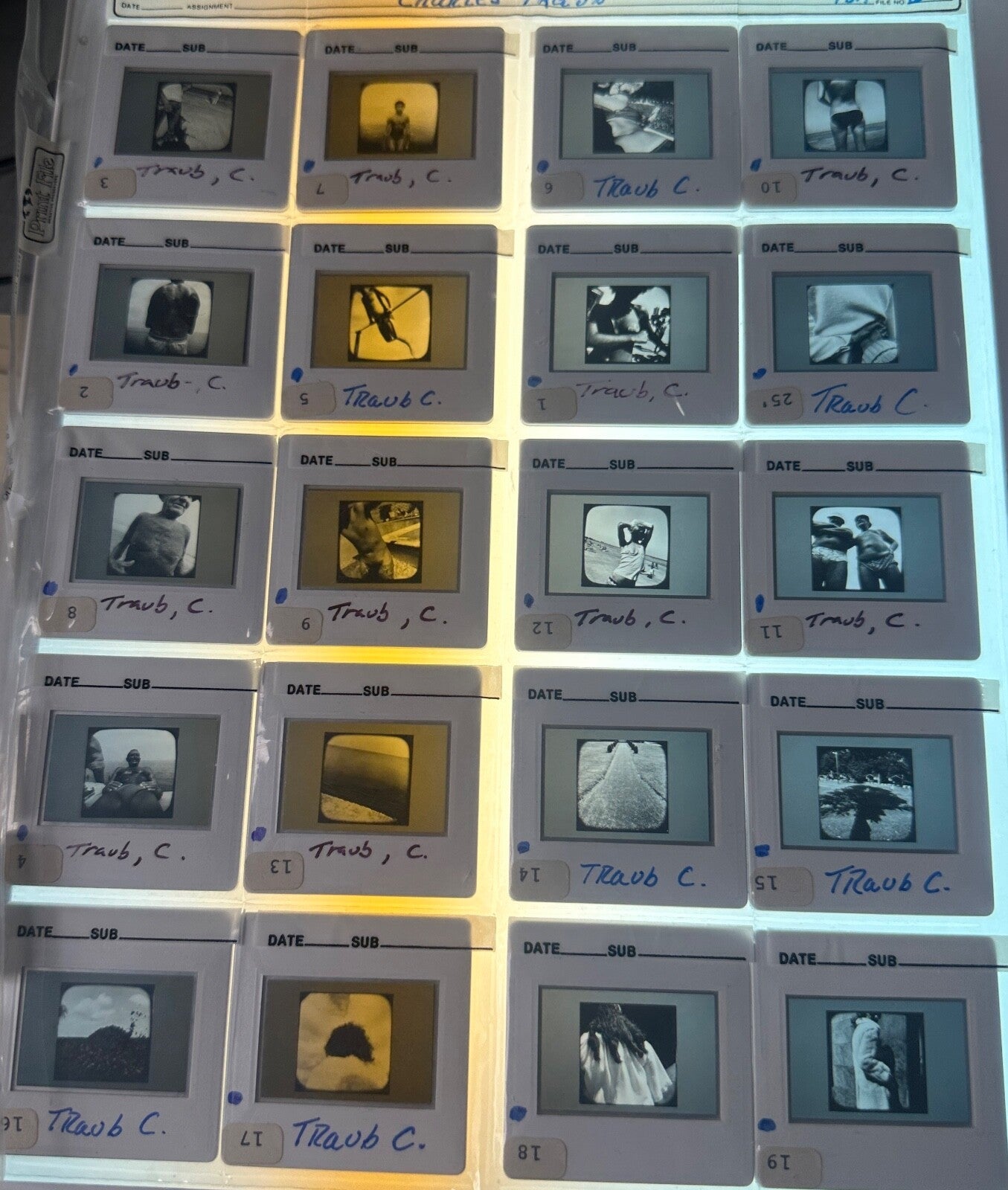Professional Photographers "Charles Traub" 35mm Slides Lot of 25