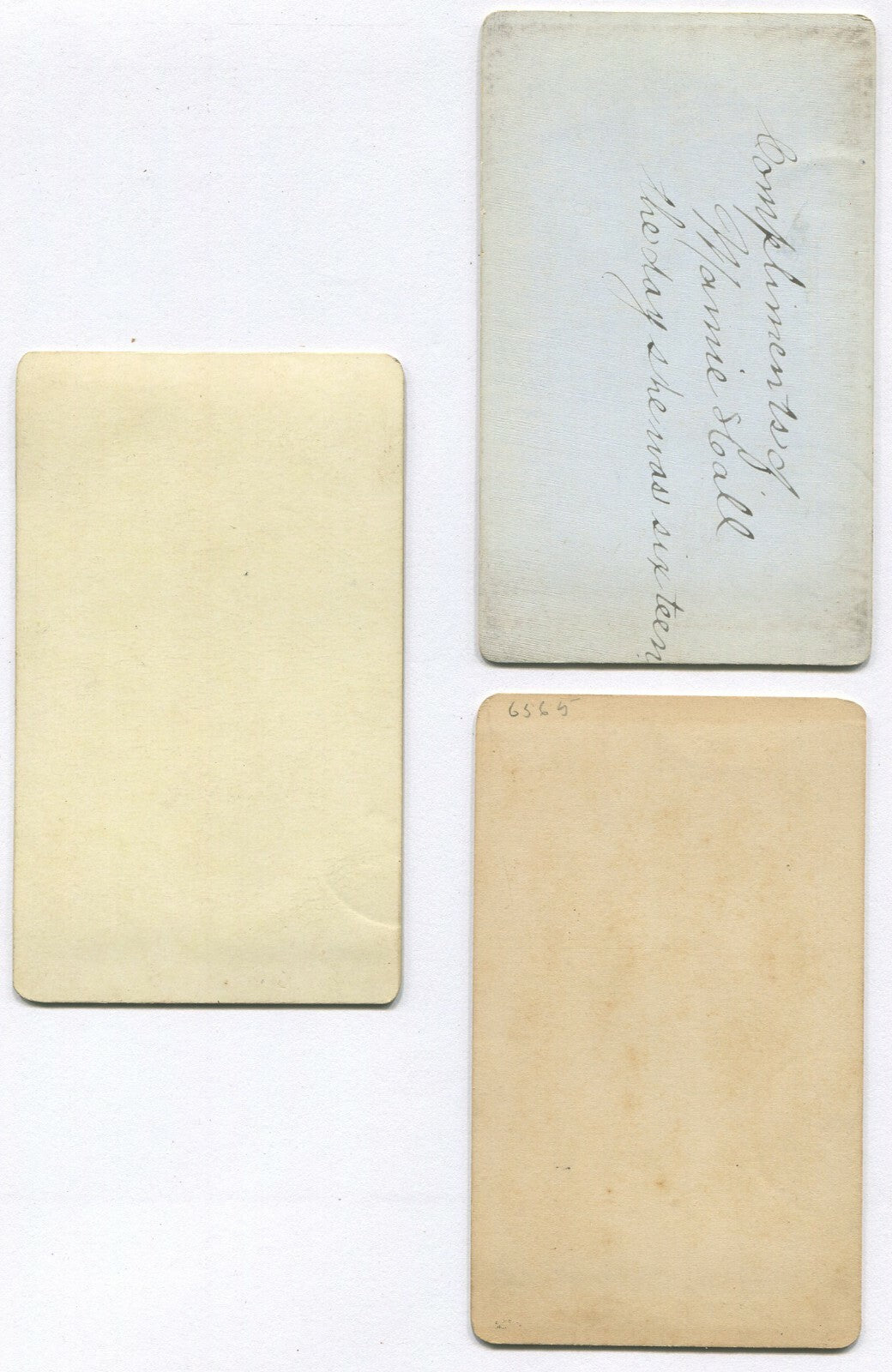 WOMEN, GIRL. CDV 3 SET.