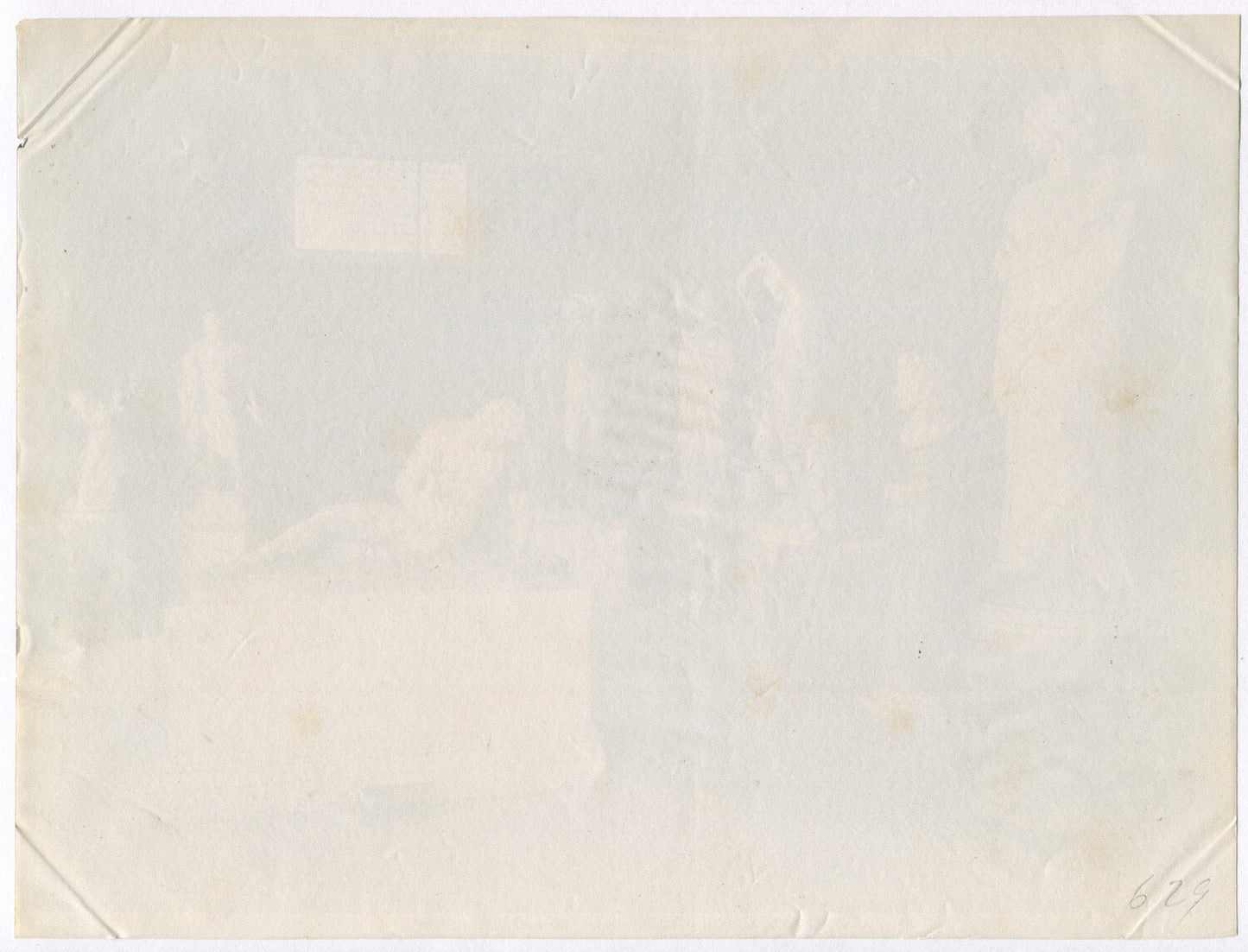 ROMAN/GREEK SCULPTURE. ROME, ITALY. UNMOUNTED ALBUMEN.