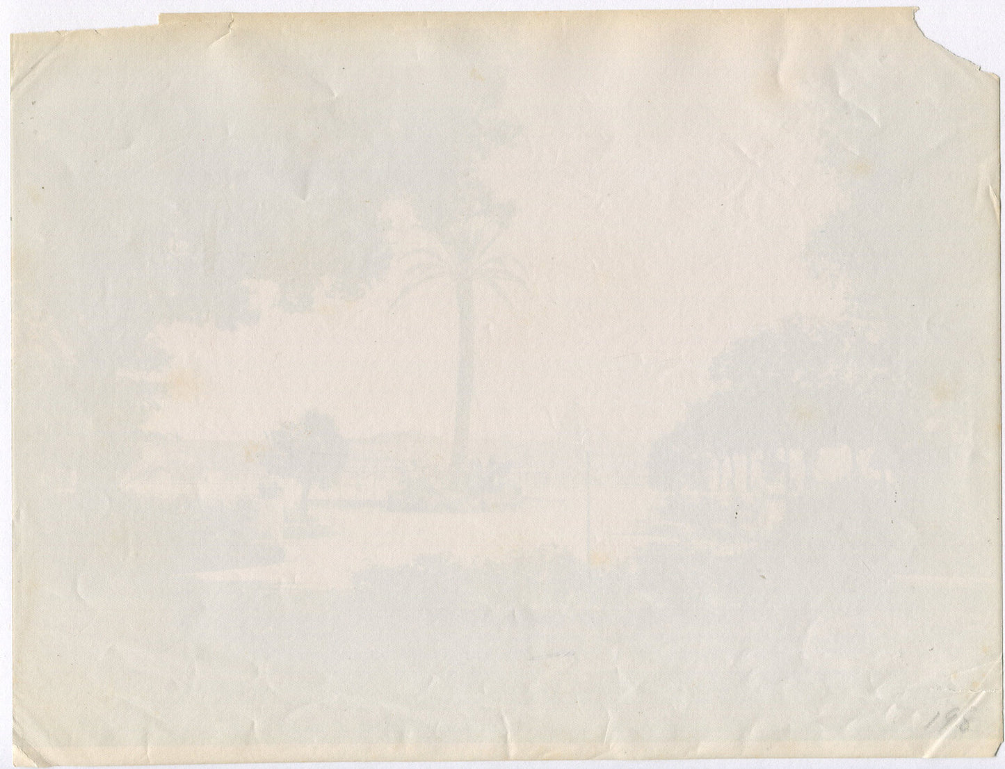 VIEW OF ST PETER'S FROM A DISTANCE. UNMOUNTED ALBUMEN.