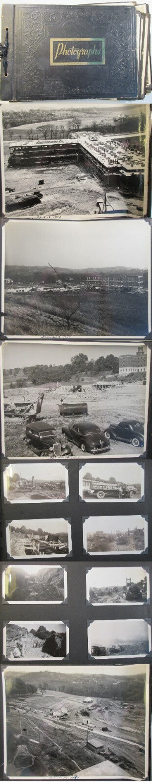 PHOTO ALBUM DOCUMENTING THE CONSTRUCTION OF WOODVILLE STATE HOSPITAL ADMISSIONS