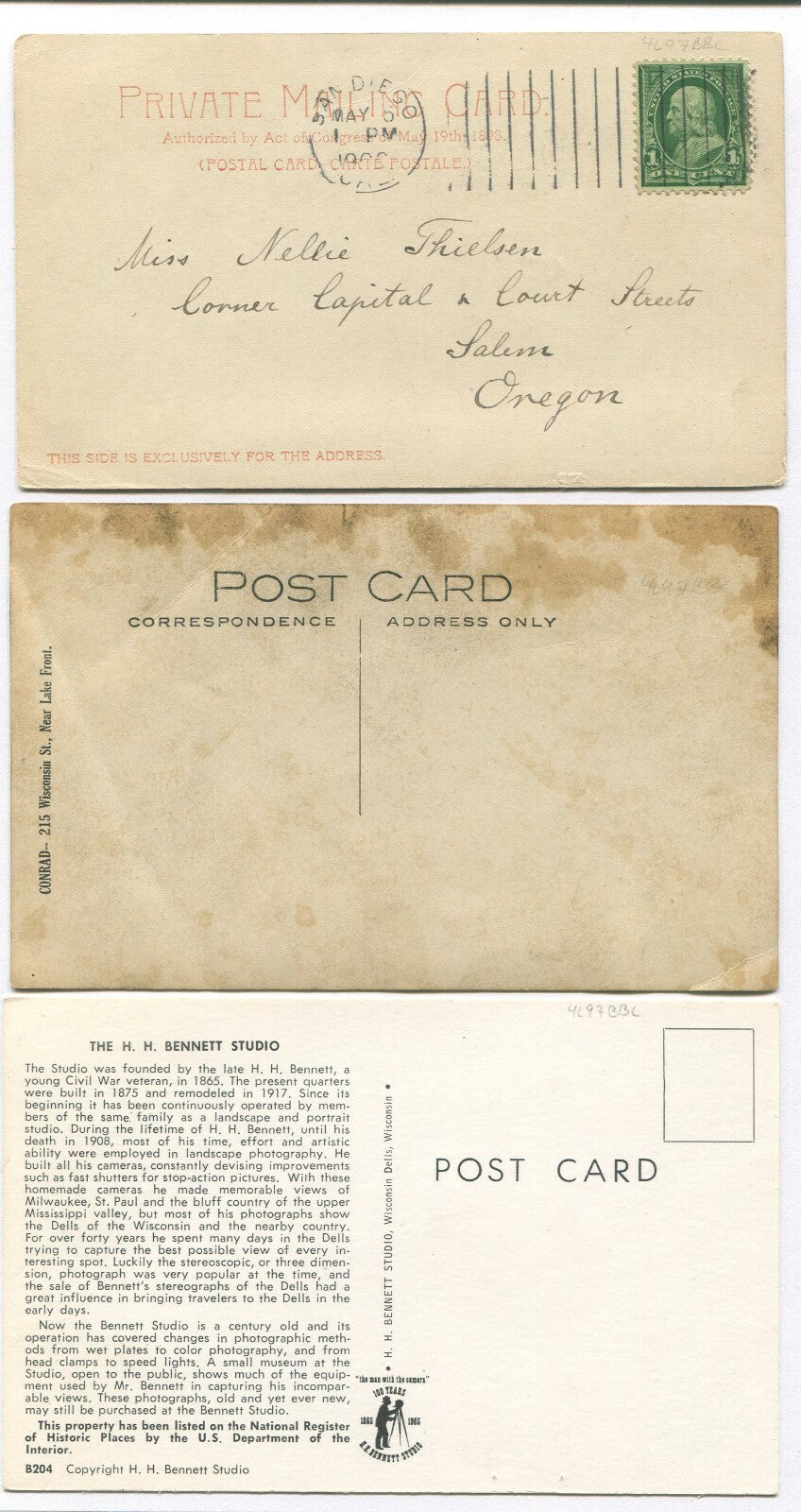 Rare Vintage Photographer-Themed Postcards - Set of 3 Collectible Photo Cards