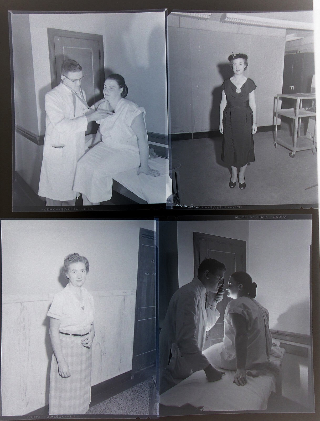 NUTRITION PROGRAM PATIENTS WITH DR. 4X5 NEG. 12 SET. 1950s.