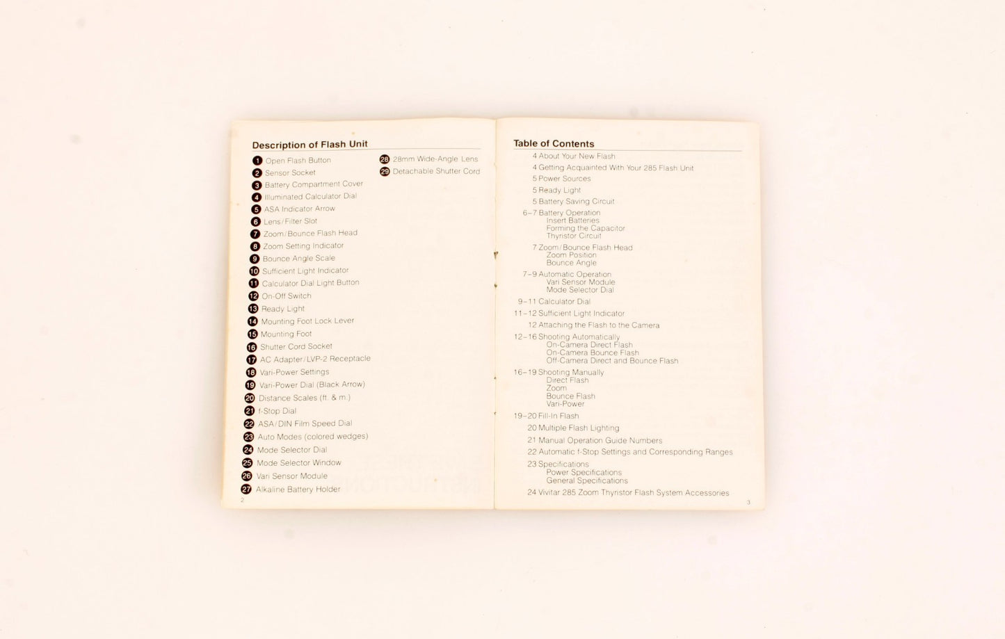 Vivitar 285 Flash Accessories 6 AC Adapter Remote Sensor Flash Kit