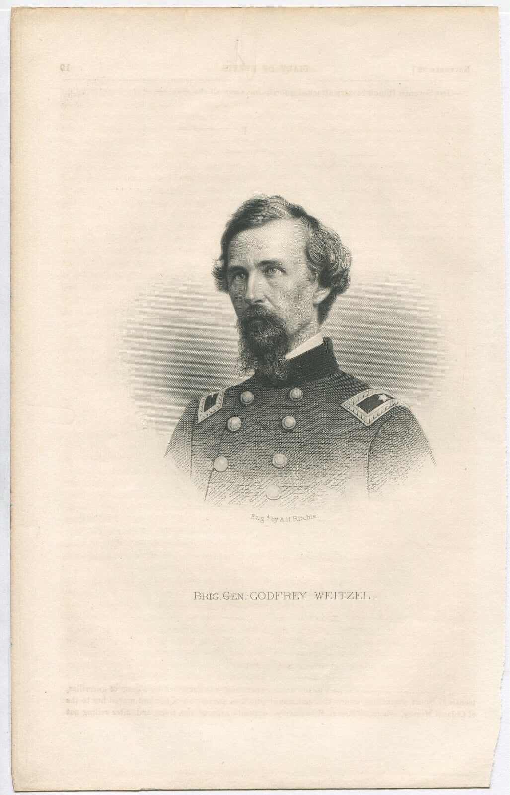George Foster Shepley, 9.5" X 6" LITHOGRAPH