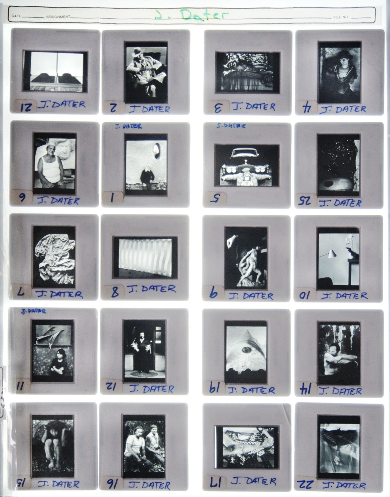Judy Dater Fine Art Photography - 35mm B&W Slide Lot of 20