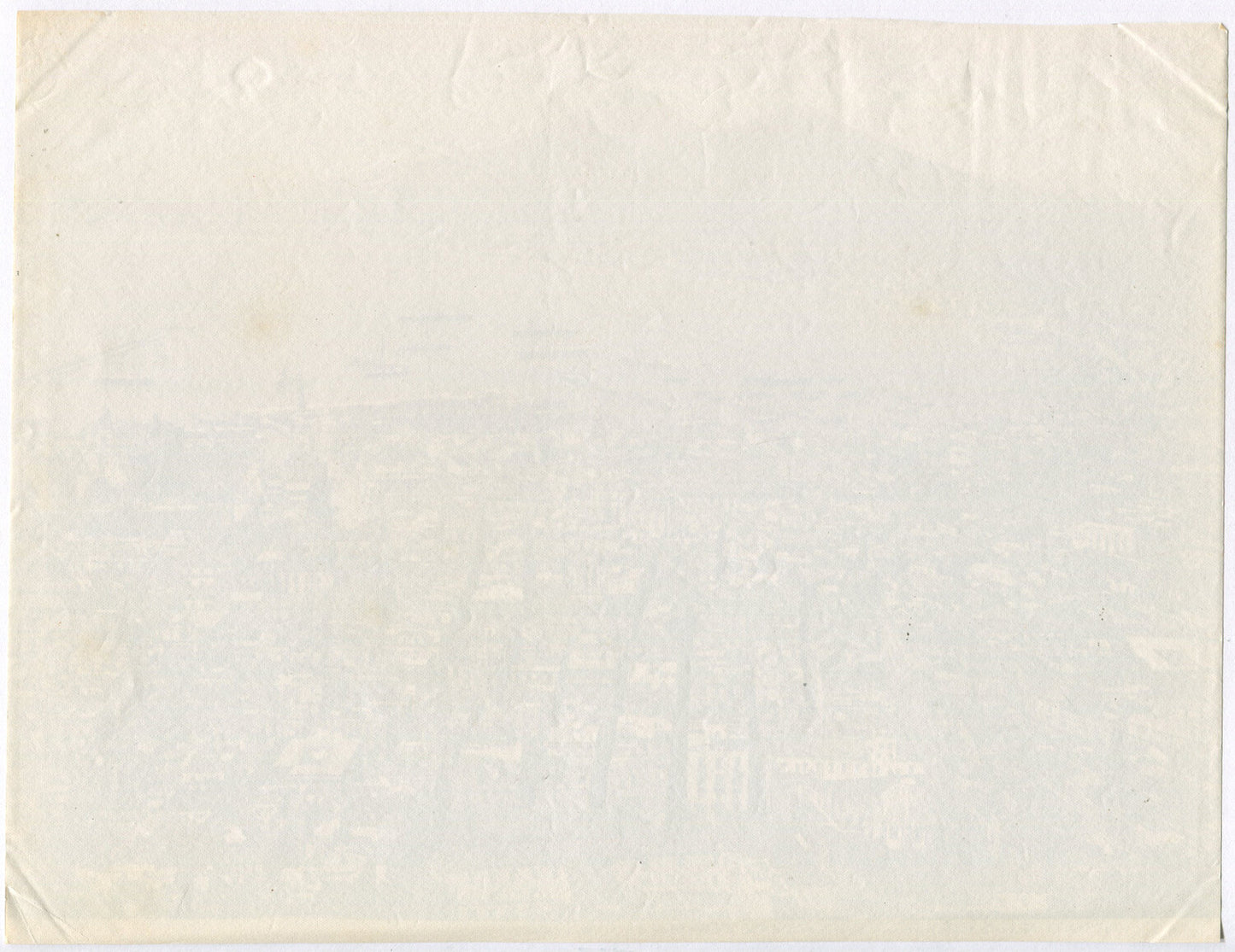 Vintage Bird's-Eye View of Naples, Italy -- Unmounted Albumen Photo, 8x10, Original
