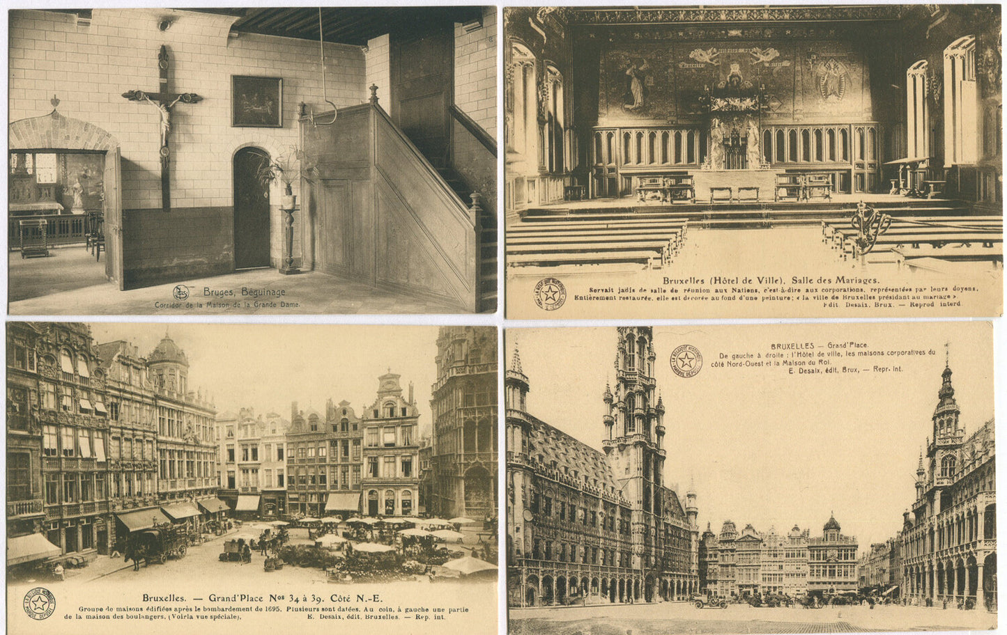 EUROPEAN SCENES, OLD MASTER PAINTINGS. 8 SET POSTCARDS.