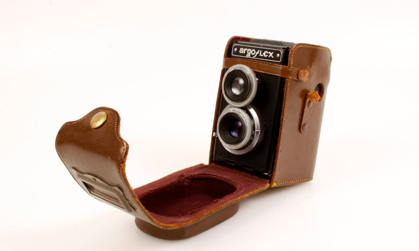 Art Deco Twin Lens 120mm Camera with Case PROP/DISPLAY ONLY