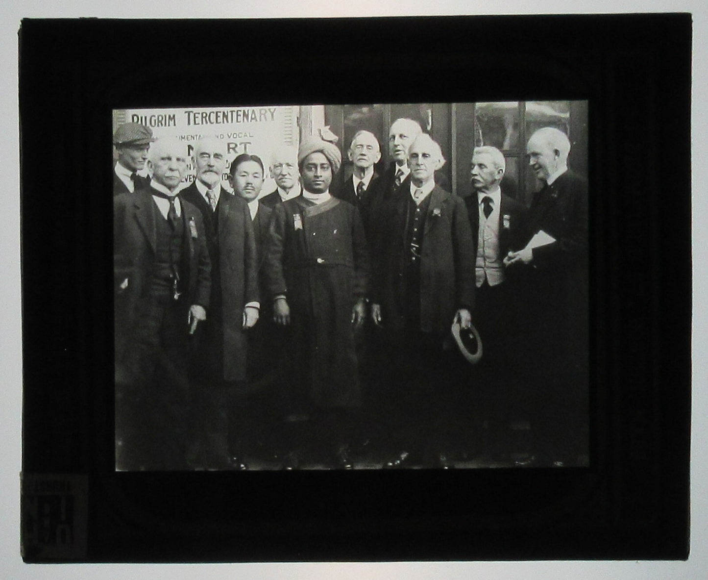 Vintage Lantern Slide: Delegates at International Congress of Religious Liberals, Boston 1920 – Original Photo