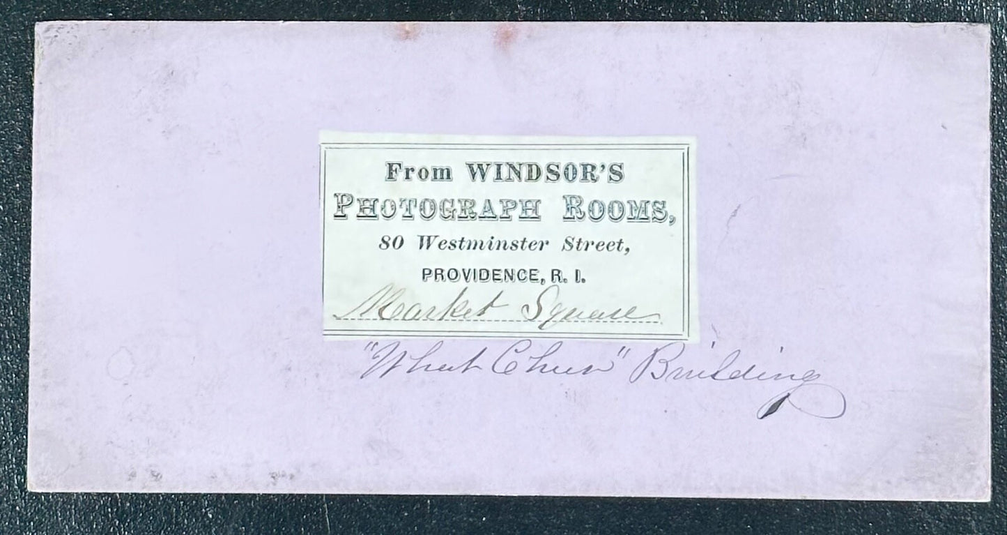 Vintage Stereoview Card: ���Market Square Providence Rhode Island ���