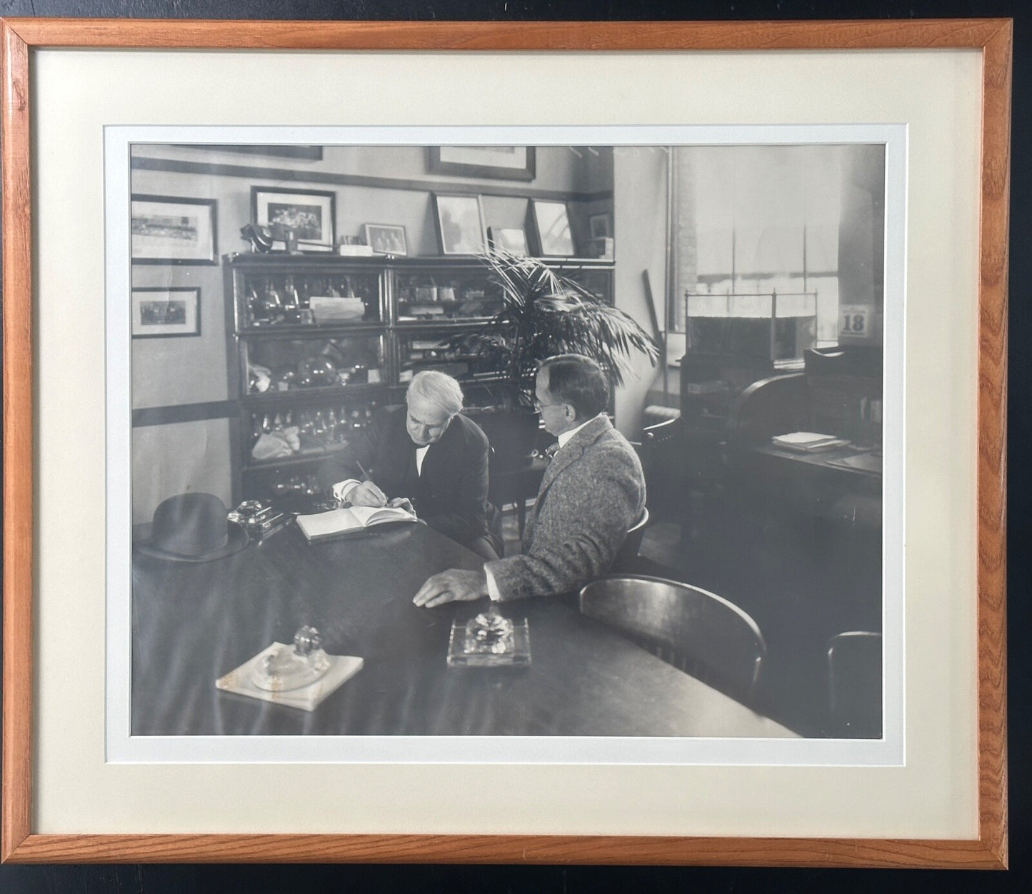 Vintage Original Silver Print Thomas Edison 1906 Double Matted Archival Framed