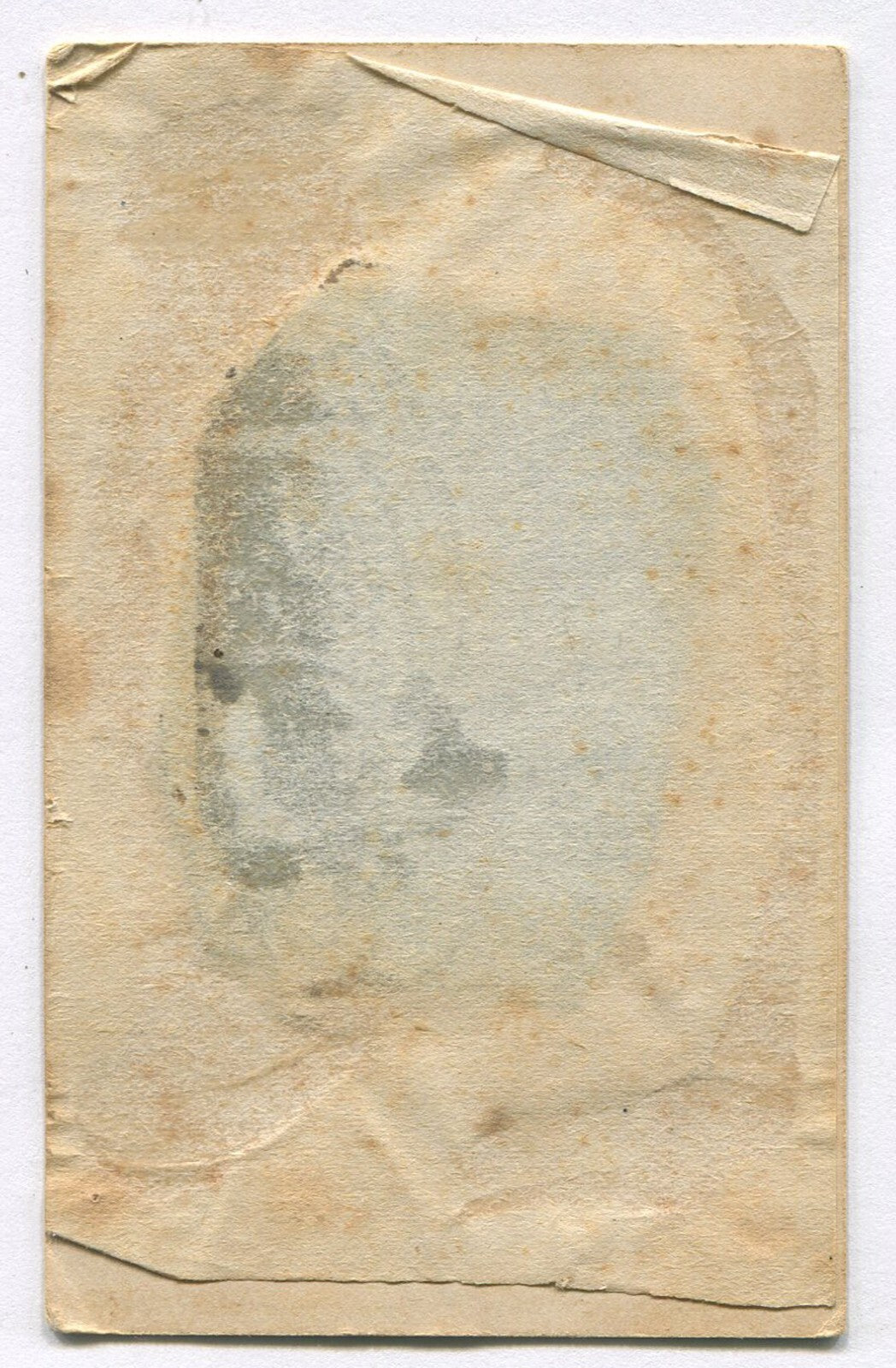 PRETTY BOY. SHARP PORTRAIT, TINTED TINTYPE IN PERIOD PAPER MAT.