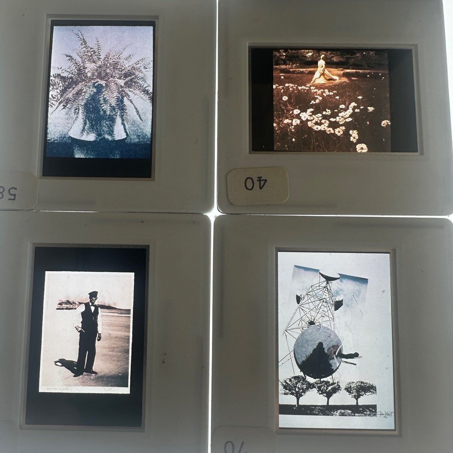 Professional Photographers 35mm Glass Slides "Con Go's Color Extras" (15)