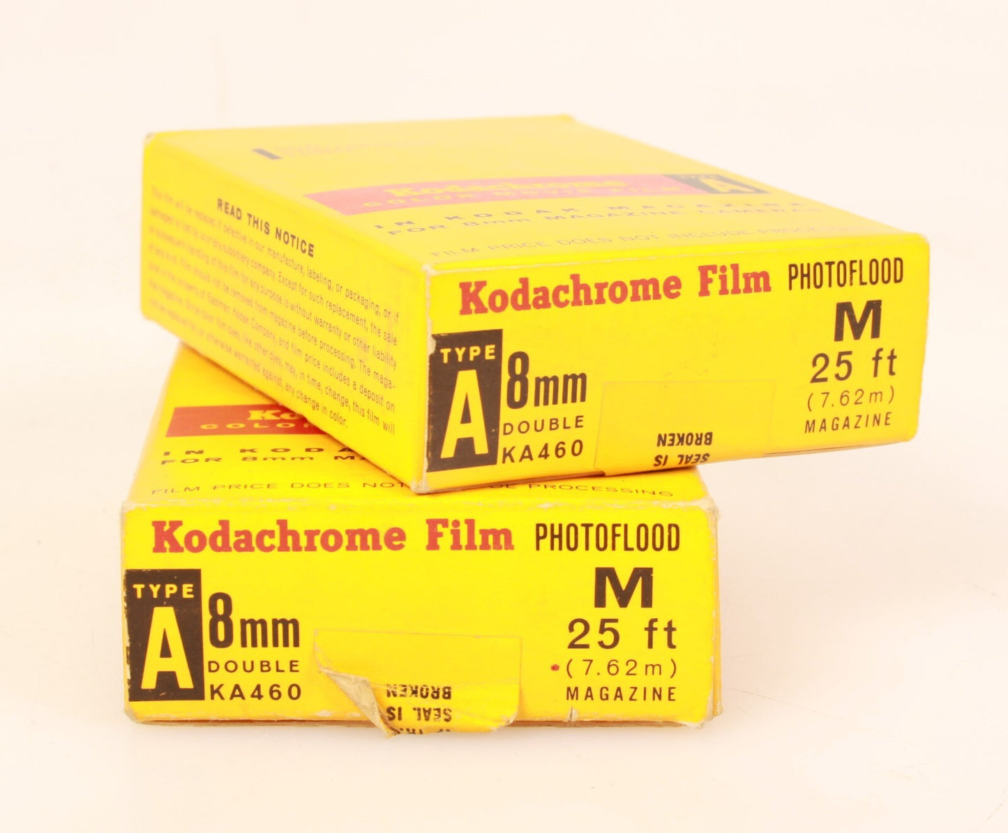 Expired 1963 - Kodakchrome KA460 Double 8mm 25ft Mag Type A Film - Lot of 2