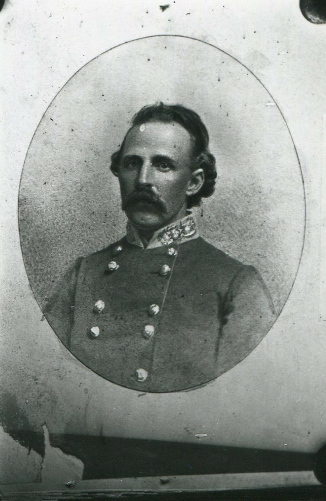 Vintage 8x10 Civil War General Edward Lloyd Thomas, Confederate reprint - portrait photo for historical wall decor