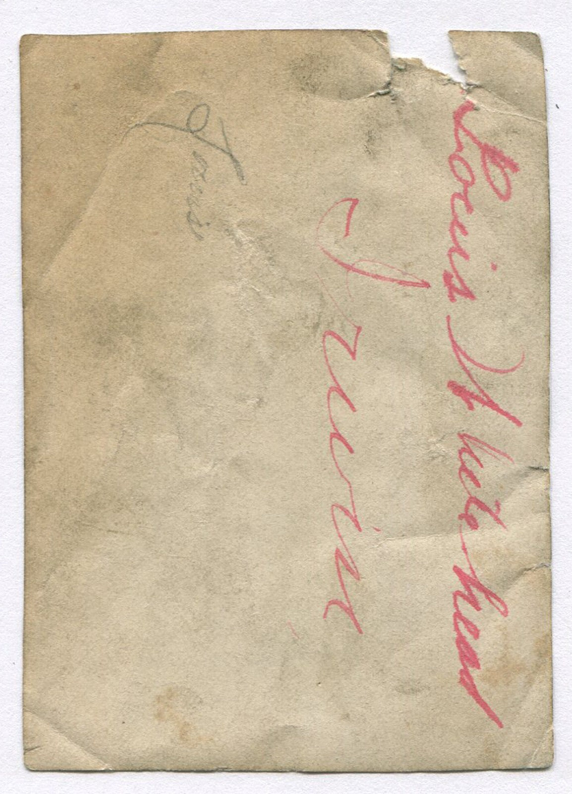 BASEBALL PLAYER, LOUIS WHITEHEAD. 3.5X2.5 B&W. 1920-40.