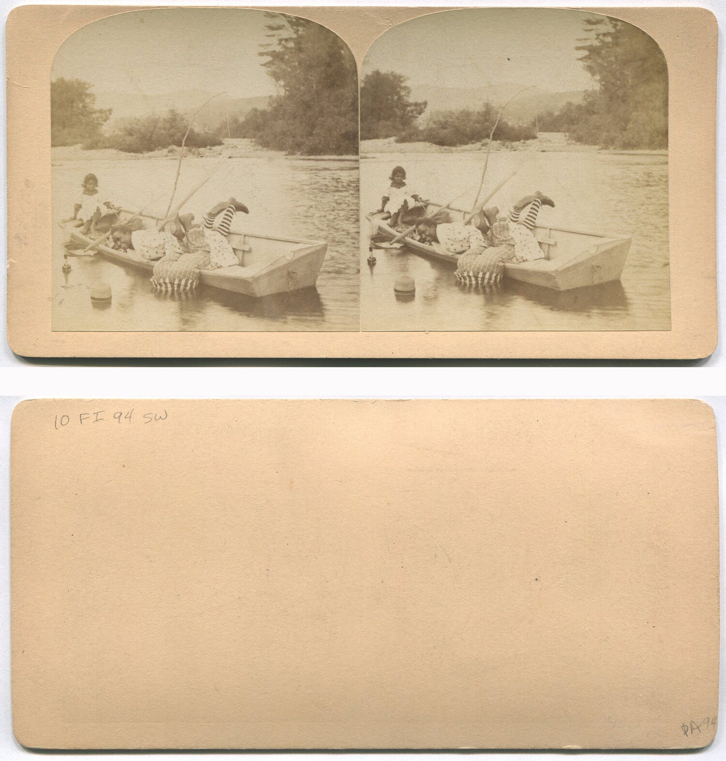 AFRICAN AMERICAN FAMILY FISHING. COMEDY STEREOVIEW.