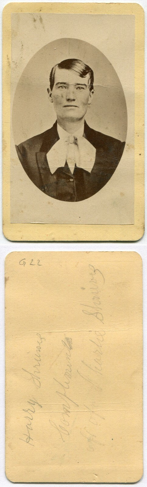 MAN W/VERY BIG TIE. CDV.