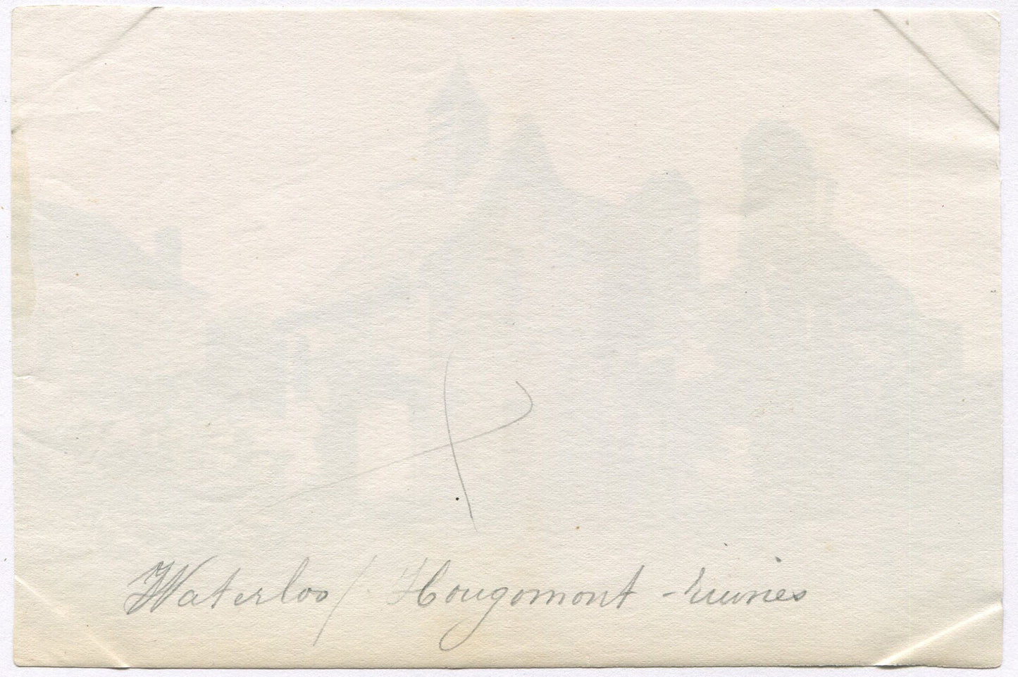 CRUMBLING HOUSE, FARM CART OUT FRONT. UNMOUNTED ALBUMEN.
