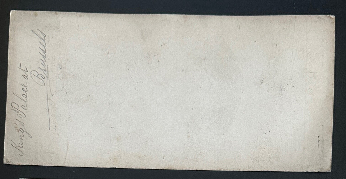 Vintage StereoView Card Kings Palace Brussels Belgium 3.5x7in Stereoscope Photo Collectible Travel Memorabilia