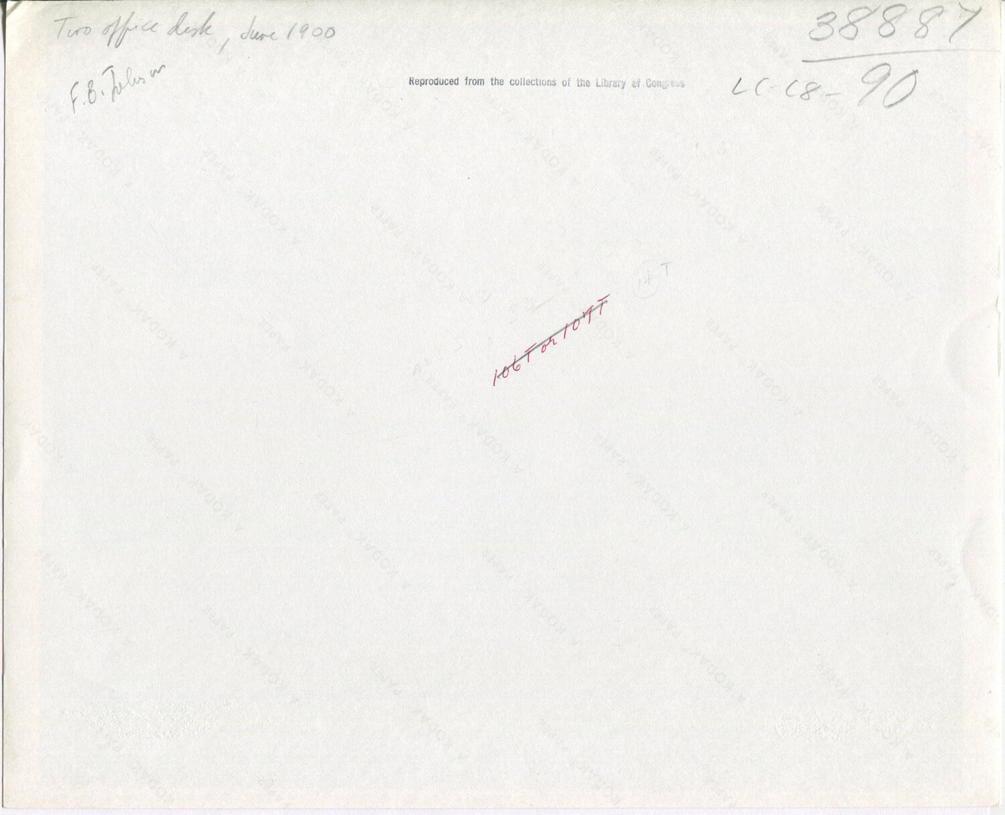 Vintage George Westinghouse Clerical Office Photo - Black and White Silver Print 8x10