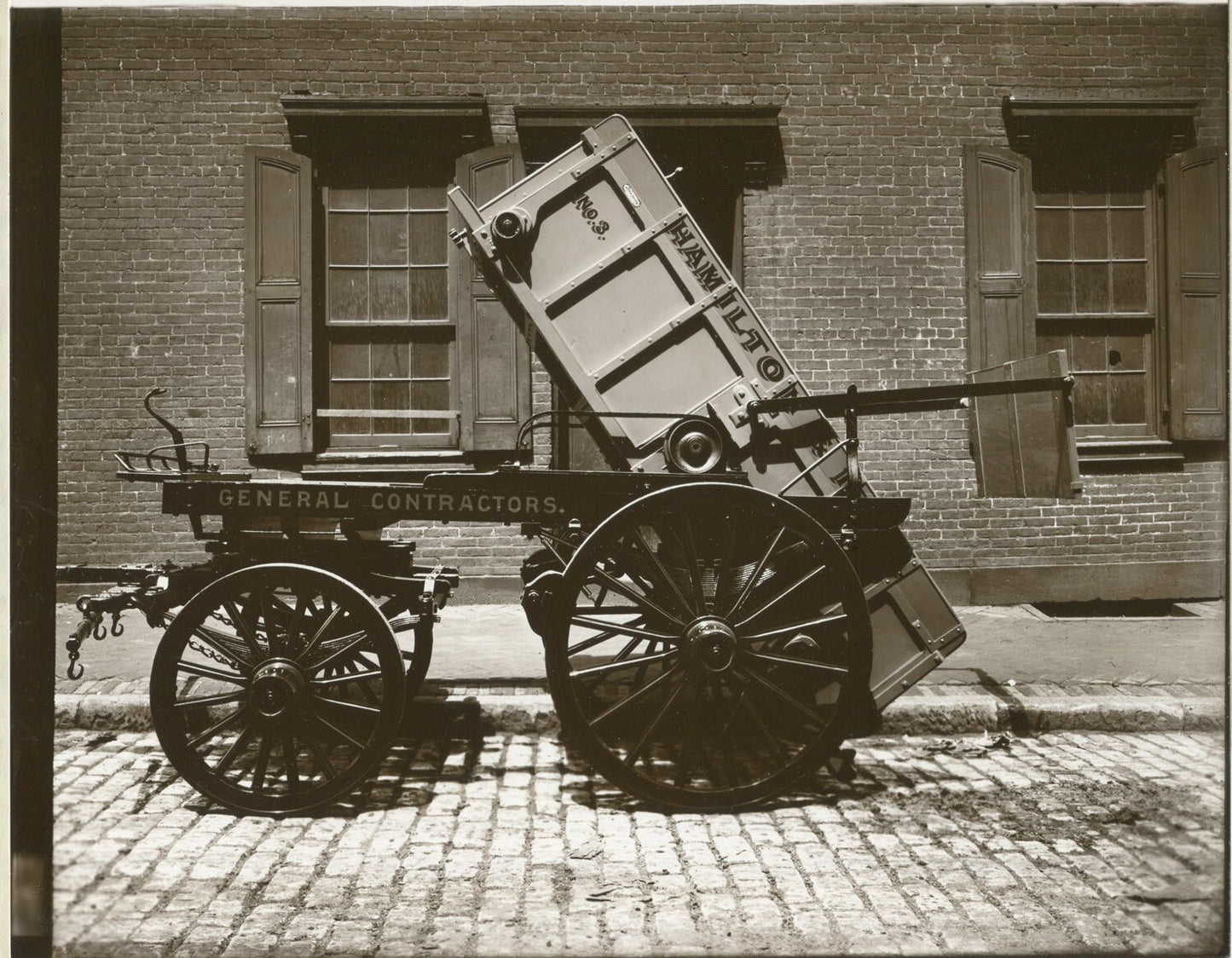 HAMILTON GENERAL CONTRACTORS,COMMERCIAL DELIVERY HORSE DRAWN WAGONS, PITTSBURGH