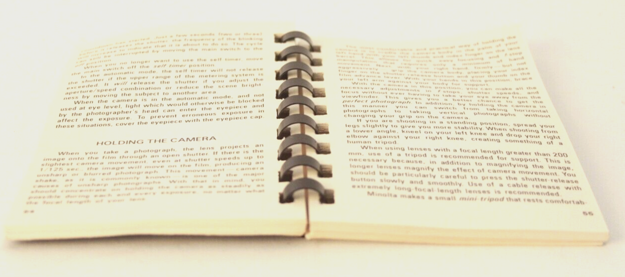 Minolta XG's Pocket Companion Guide