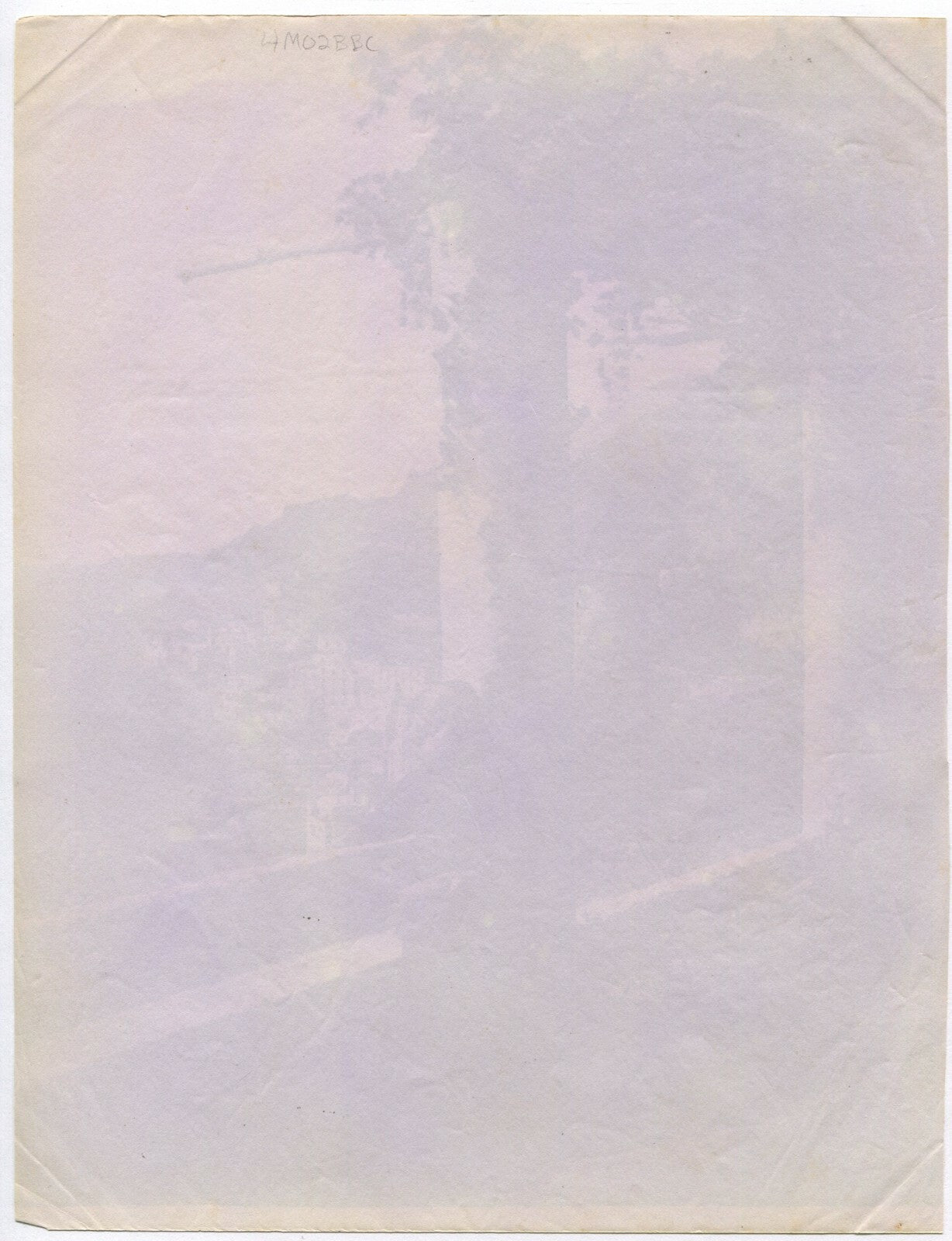 MONK TAKES IN THE LOVELY VIEW. ITALIAN SEASIDE VILLAGE. UNMOUNTED ALBUMEN.