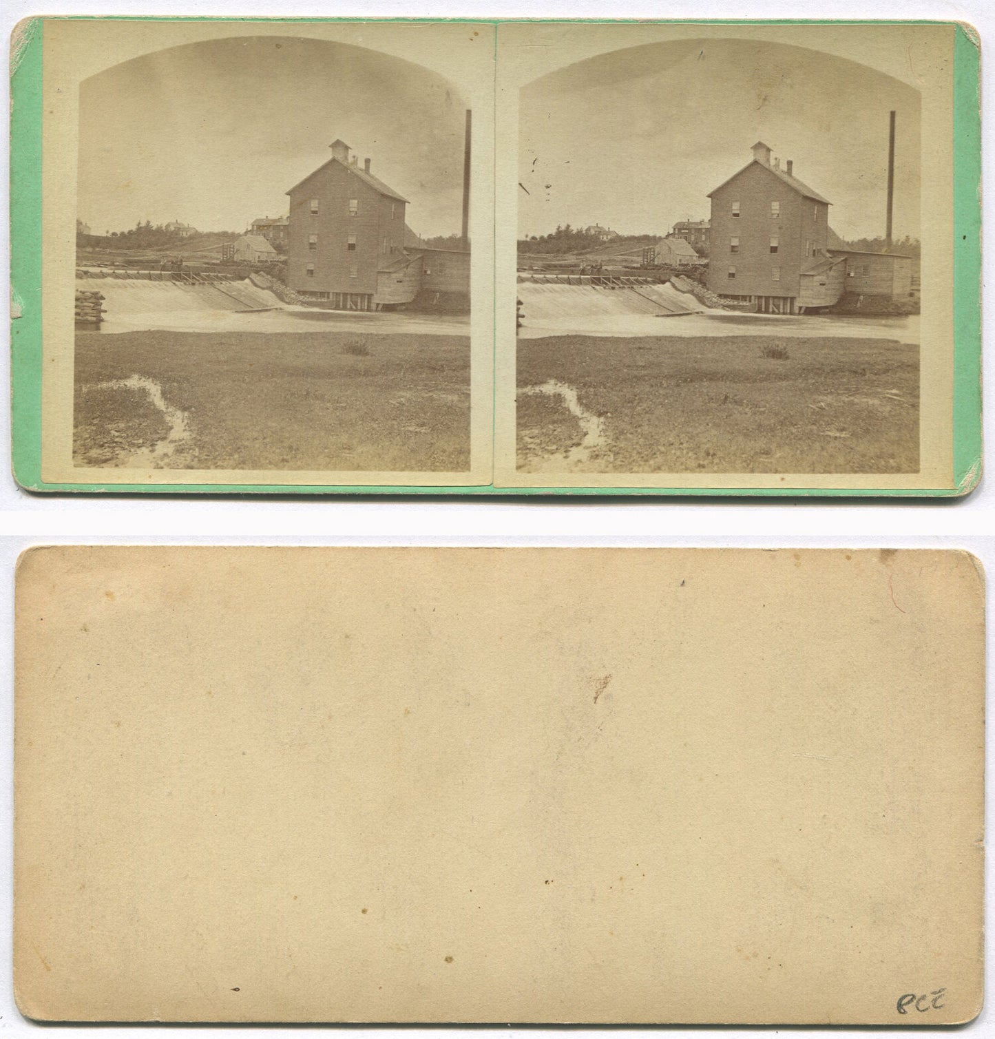 AGRICULTURAL BUILDING. UNIQUE STEREOVIEW. AMATEUR.