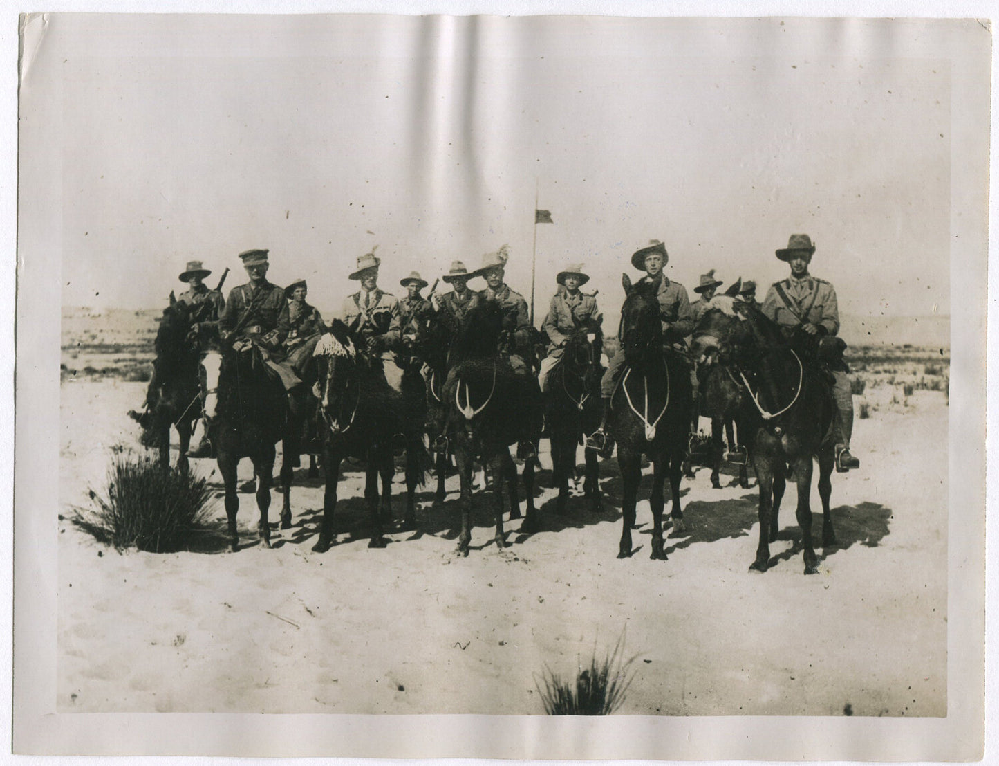 BRITISH EMPIRE ANZAC MOUNTED DIVISION, EGYPT. WWI. (8X10 REPRINT)