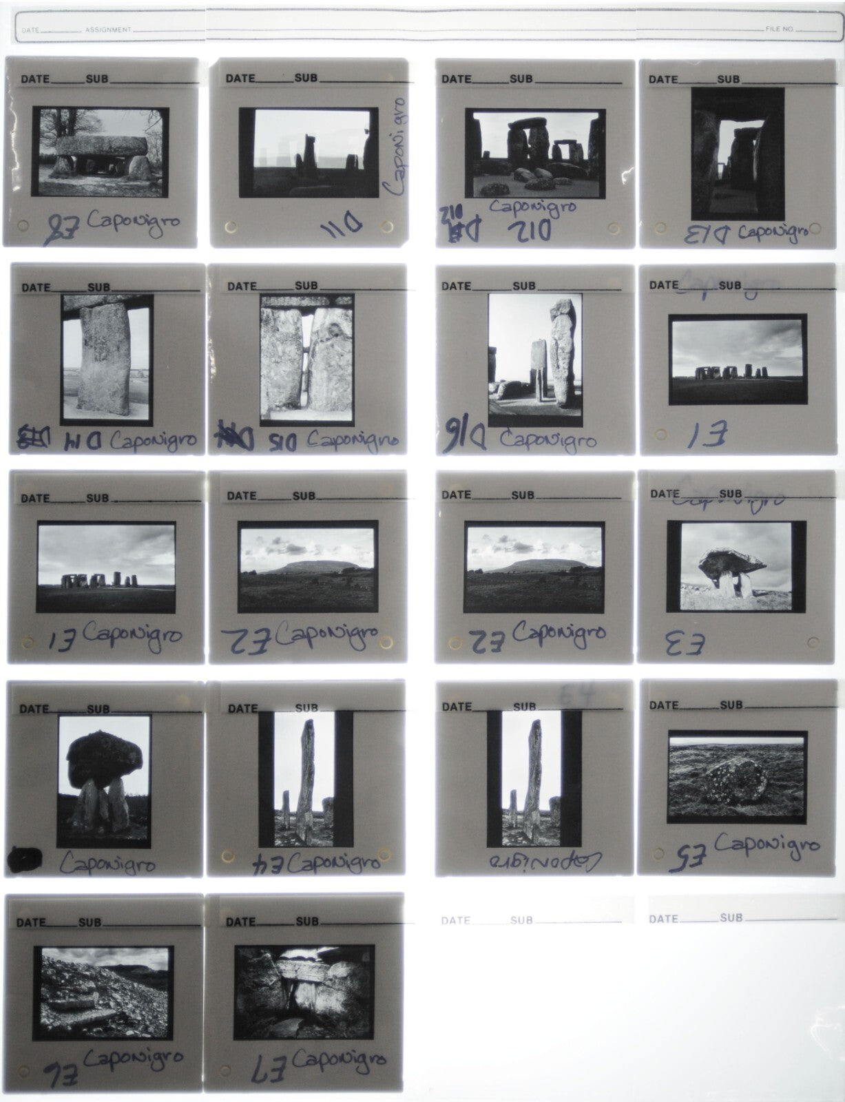 Paul Caponigro 35mm Slide Fine Art Photography - Lot of 115