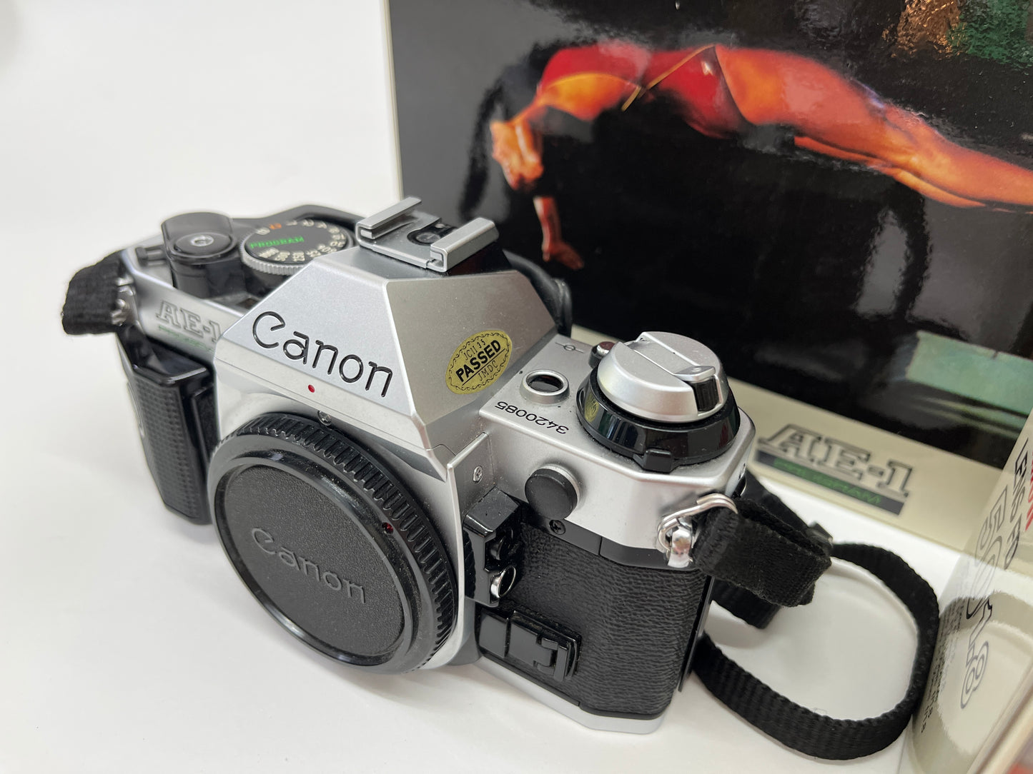 Canon AE-1 Program and 50/1.8 Lens Boxed 1984 Olympic NOS