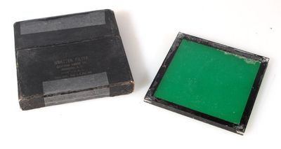 KODAK WRATTEN 3X3 LIGHT GREEN FILTER IN ORIGINAL BOX